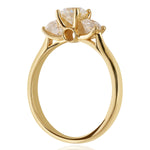 Trilogy Style Diamond Ring In Yellow Gold from LeGassick Jewellery, Gold Coast, Australia.