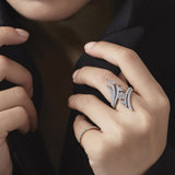 Vela Bypass Cocktail Ring From Hearts On Fire