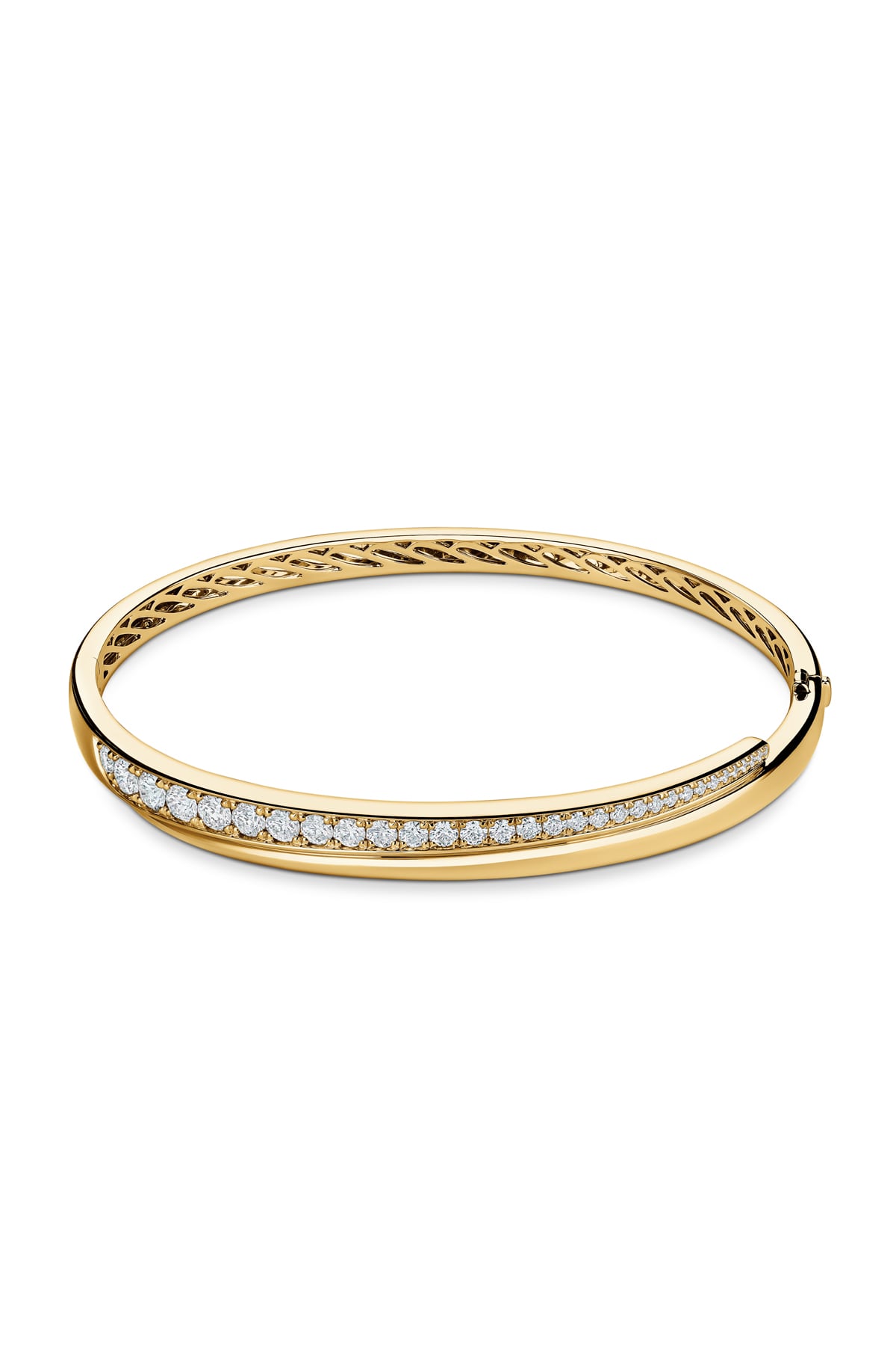 Vela Crossover Bangle From Hearts On Fire exclusive to LeGassick Jewellery, Gold Coast, Australia.