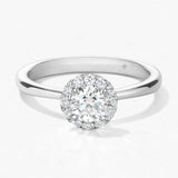 0.50 Carat Vela Halo Ring From Hearts On Fire exclusive to LeGassick Jewellery, Gold Coast, Australia.