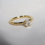 Yellow Gold 0.50ct Oval Cut FSI1 Claw Set Diamond Ring from LeGassick Jewellery, Gold Coast, Australia.