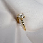 Yellow Gold 0.50ct Radiant Cut EVS2 Claw Set Diamond Ring from LeGassick Jewellery, Gold Coast, Australia.