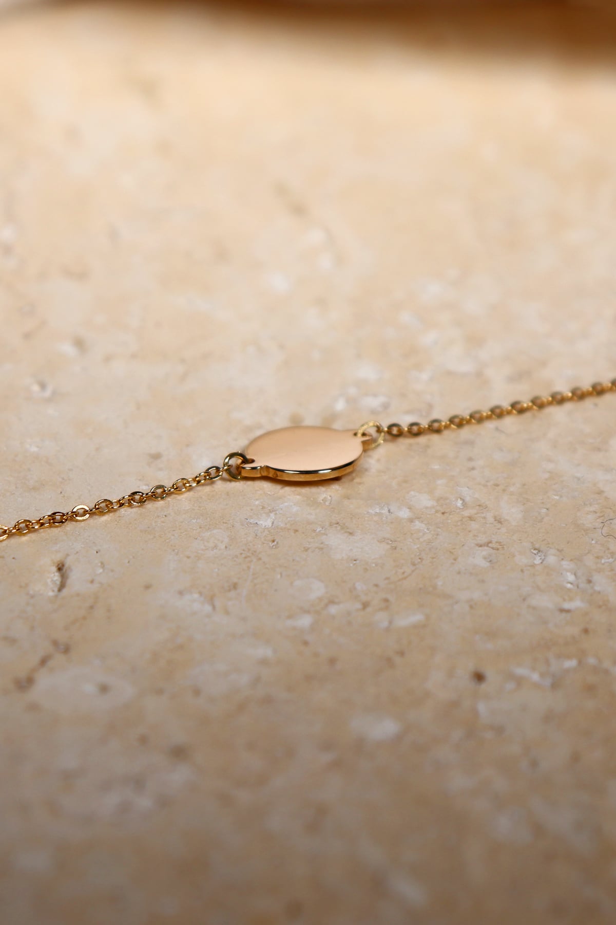 Yellow Gold 19cm 10mm Flat Disc on Chain Bracelet from LeGassick Jewellery, Gold Coast, Australia.