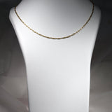 Yellow Gold 45cm Solid Long Open Oval Link 2.5mm Paperclip Chain from LeGassick Jewellery, Gold Coast, Australia.