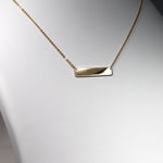 Yellow Gold ID Plate on 45cm Chain from LeGassick Jewellery, Gold Coast, Australia.