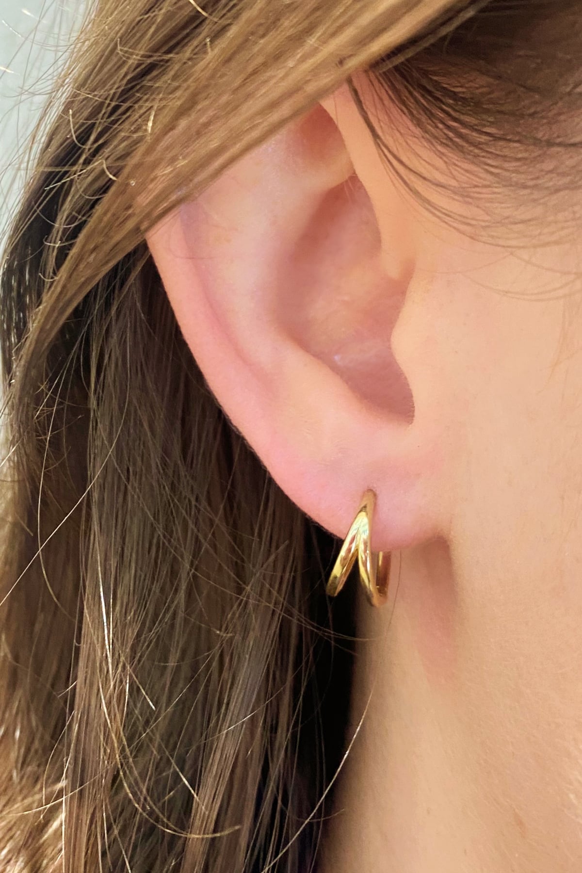 Yellow Gold Plain Double Bar Huggie Earrings from LeGassick Fine Jewellery, Gold Coast, Australia. Showrooms at Pacific Fair and Runaway Bay Centre.