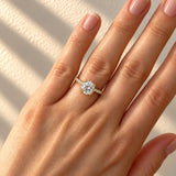 Amanda... 2ct Round Brilliant Lab Grown Diamond Engagement Ring in 18ct Yellow Gold