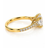 Amanda... 2ct Round Brilliant Lab Grown Diamond Engagement Ring in 18ct Yellow Gold