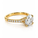 Amanda... 2ct Round Brilliant Lab Grown Diamond Engagement Ring in 18ct Yellow Gold