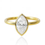 Amber... 1.50 Carat Marquise Bezel Set Lab Created Diamond Ring available at LeGassick