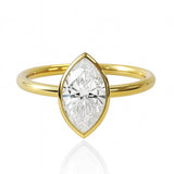 Amber... 1.50 Carat Marquise Bezel Set Lab Created Diamond Ring available at LeGassick