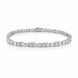 Anita... 5.22ct Mixed Cut Lab Grown Diamond Tennis Bracelet in Platinum