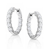 Anna... Inside Out Lab Grown Diamond Huggie Earrings