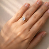 Audrey... Emerald Cut Solitaire Lab Created Diamond Ring