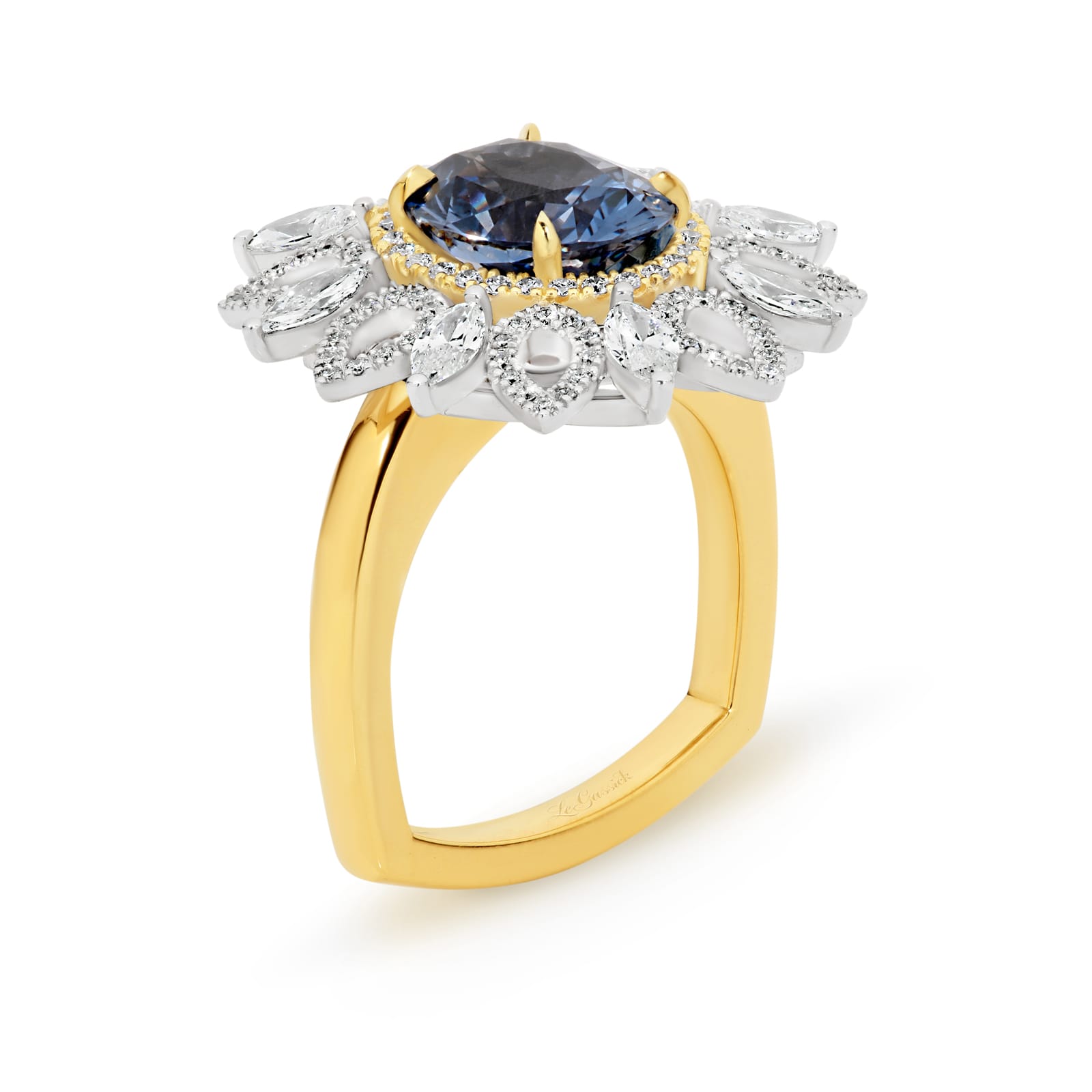 Aurora is a handcrafted 3.87ct Spinel and diamond ring from LeGassick Diamonds & Jewellery Gold Coast.