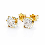 Bette... Six Claw Lab Grown Diamond Stud Earrings
