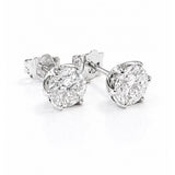 Bette... Six Claw Lab Grown Diamond Stud Earrings