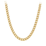 Bevelled Curb Diamond-Cut Chain In 9 Carat Yellow Gold from LeGassick Jewellers.