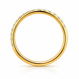 Carol... Lab Grown Claw Set Diamond Band In 18ct Gold