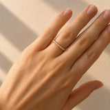 Carol... Lab Grown Claw Set Diamond Band In 18ct Gold