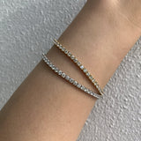 5.45 Carat Lab Diamond Tennis Bracelets In Yellow Gold. Part of The Madison Collection and exclusive to LeGassick.