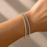 Charlize... 4.70 Carat Lab Grown Diamond Tennis Bracelet in 18ct Gold