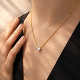 Coco... Four Claw Lab Grown Diamond Solitaire Pendant