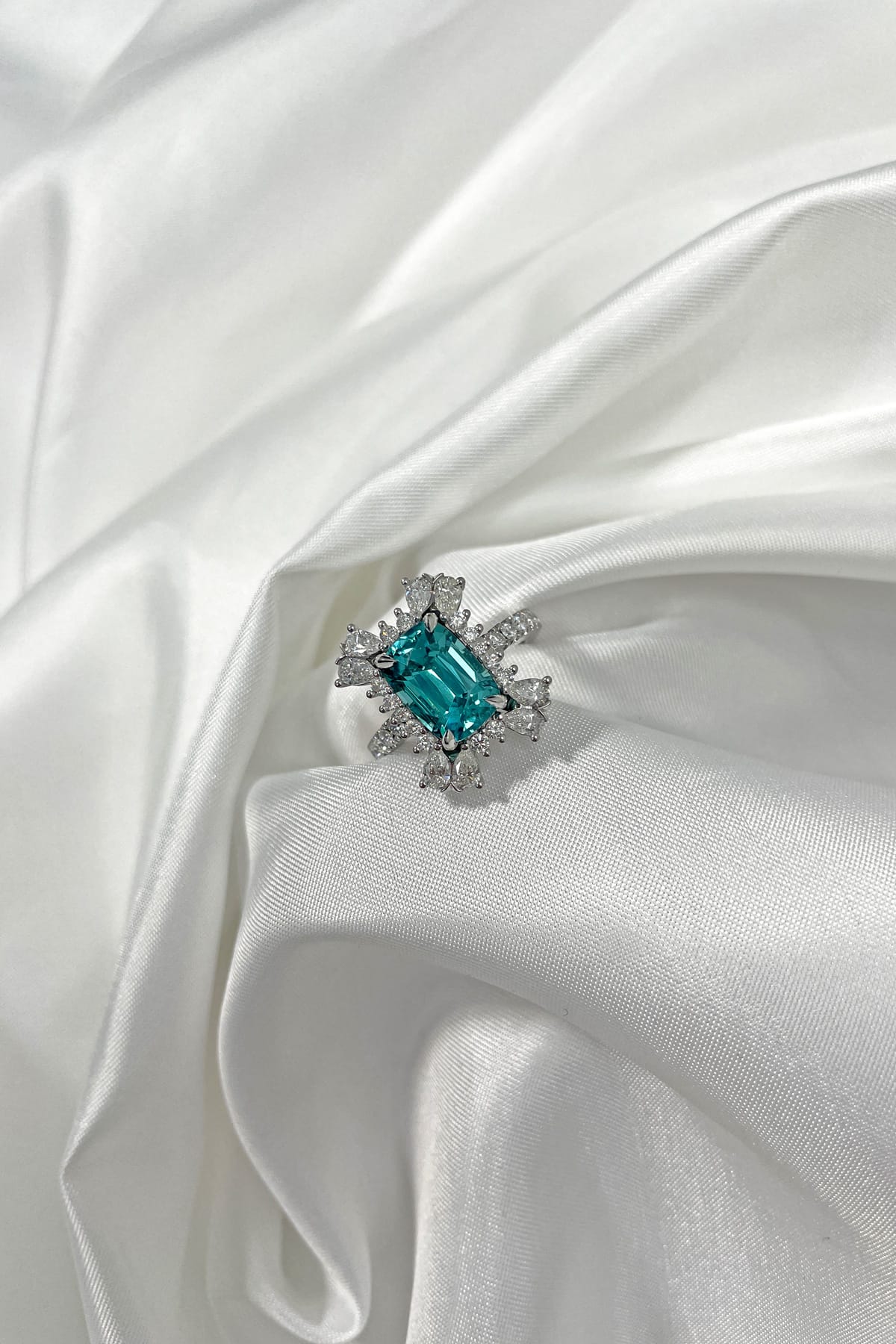 Coloured gemstone and diamond ring from LeGassick Diamonds and Jewellery Gold Coast, Australia