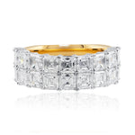 4.46 Carat Double Row Asscher Cut Diamond Ring from LeGassick Jewellery.