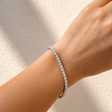 Elle... 6 Carat Lab Grown Diamond Tennis Bracelet in 18ct Gold