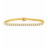Elle... 6 Carat Lab Grown Diamond Tennis Bracelet in 18ct Gold