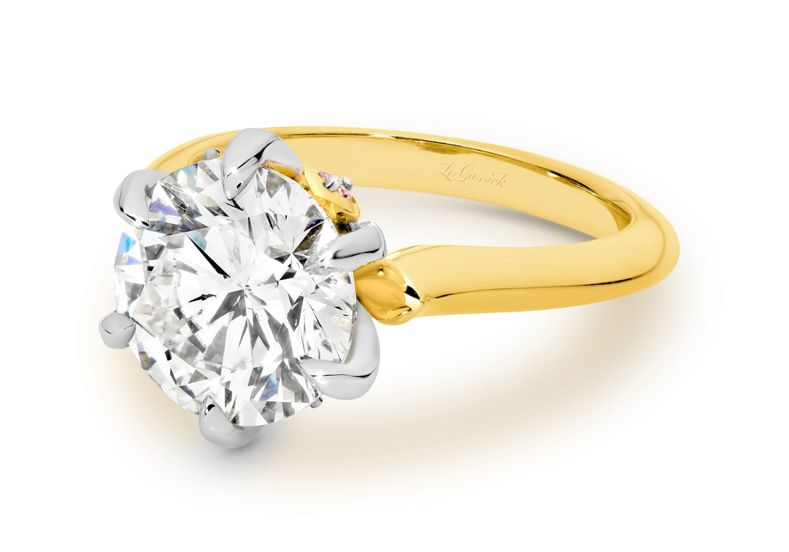 Genevieve 5ct Round Brilliant Cut Solitaire Diamond Ring part of The Beyond Luxury Collection by LeGassick.