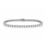 Hilarie... Radiant Cut Lab Grown Diamond Tennis Bracelet in Platinum