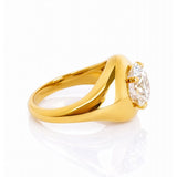 Jessica... 3.00ct Round Brilliant Cut Lab Grown Diamond Wide Tapered Ring
