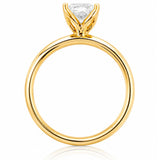 Kaley... Radiant Cut Lab Grown Diamond Ring in 18ct Yellow Gold