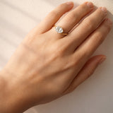 Katie... 1.50 Carat Oval Cut Lab-Grown Diamond Offset Ring