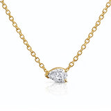 Lana… 0.30ct Lab Diamond Pear Pendant With 9ct Gold Chain