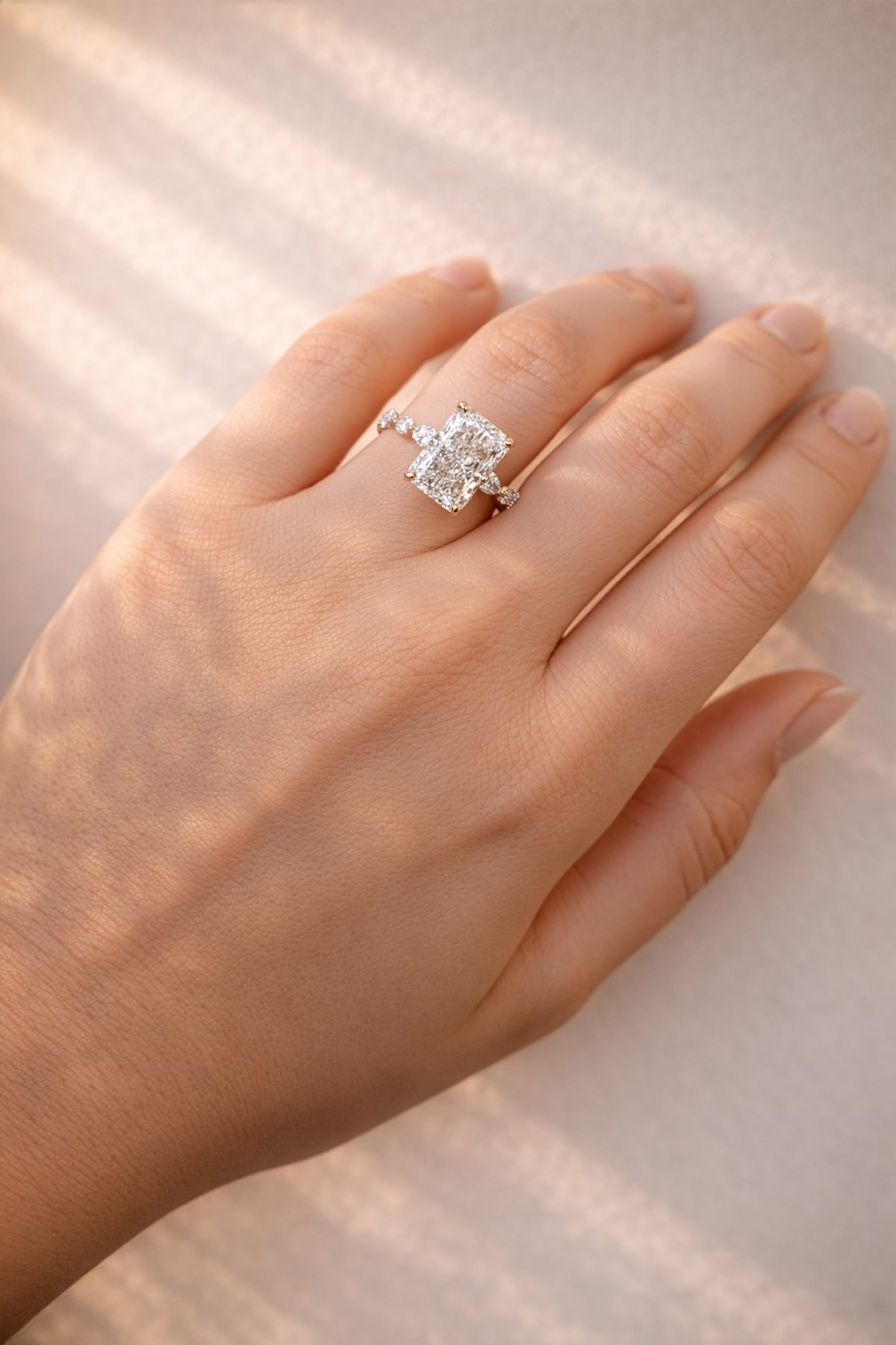 Maggie... Radiant Cut Lab Grown Diamond Dress Ring