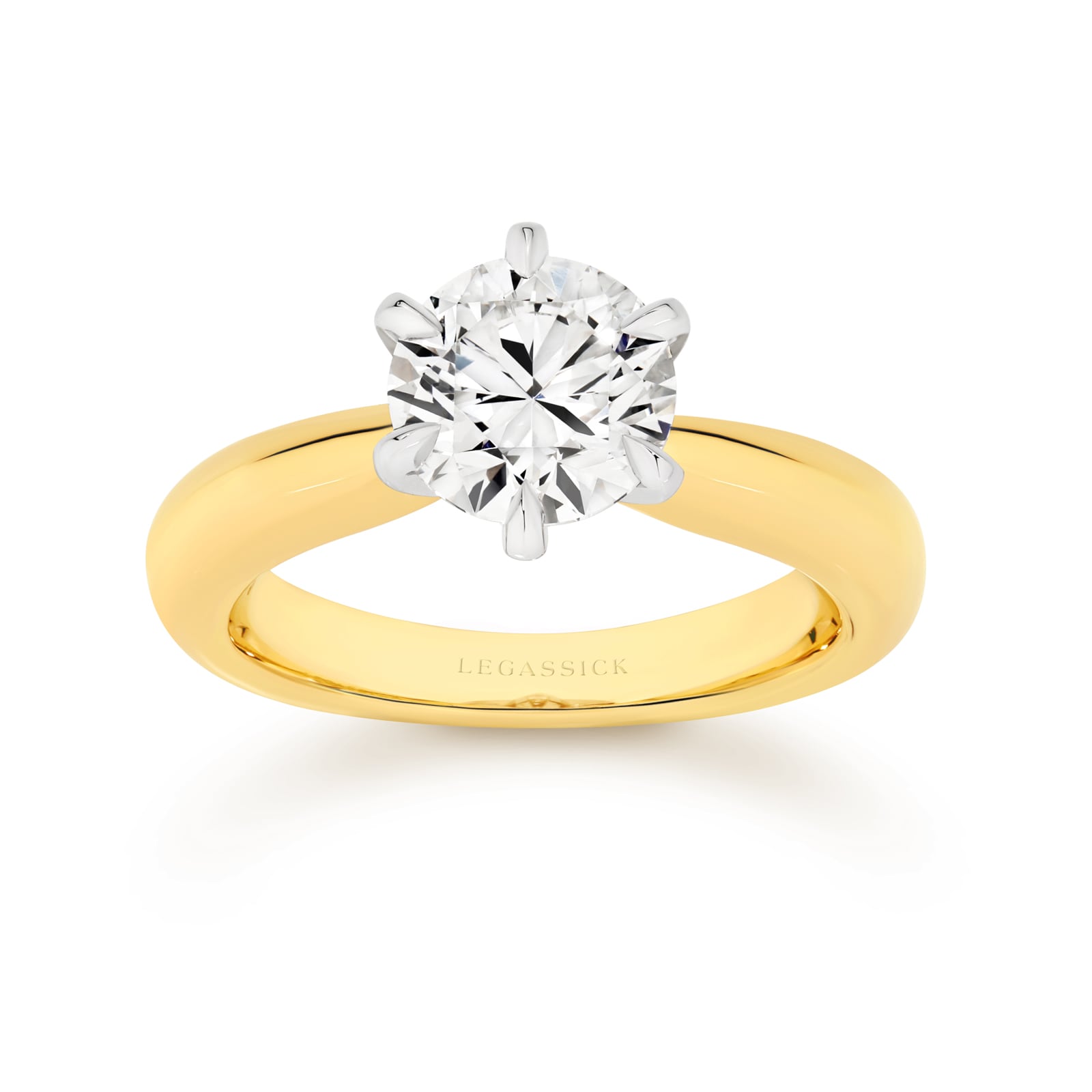 Marilyn is stunning 2.24 carat round brilliant cut solitaire diamond ring. She was designed and handcrafted by LeGassick's Master Jewellers, Gold Coast, Australia.