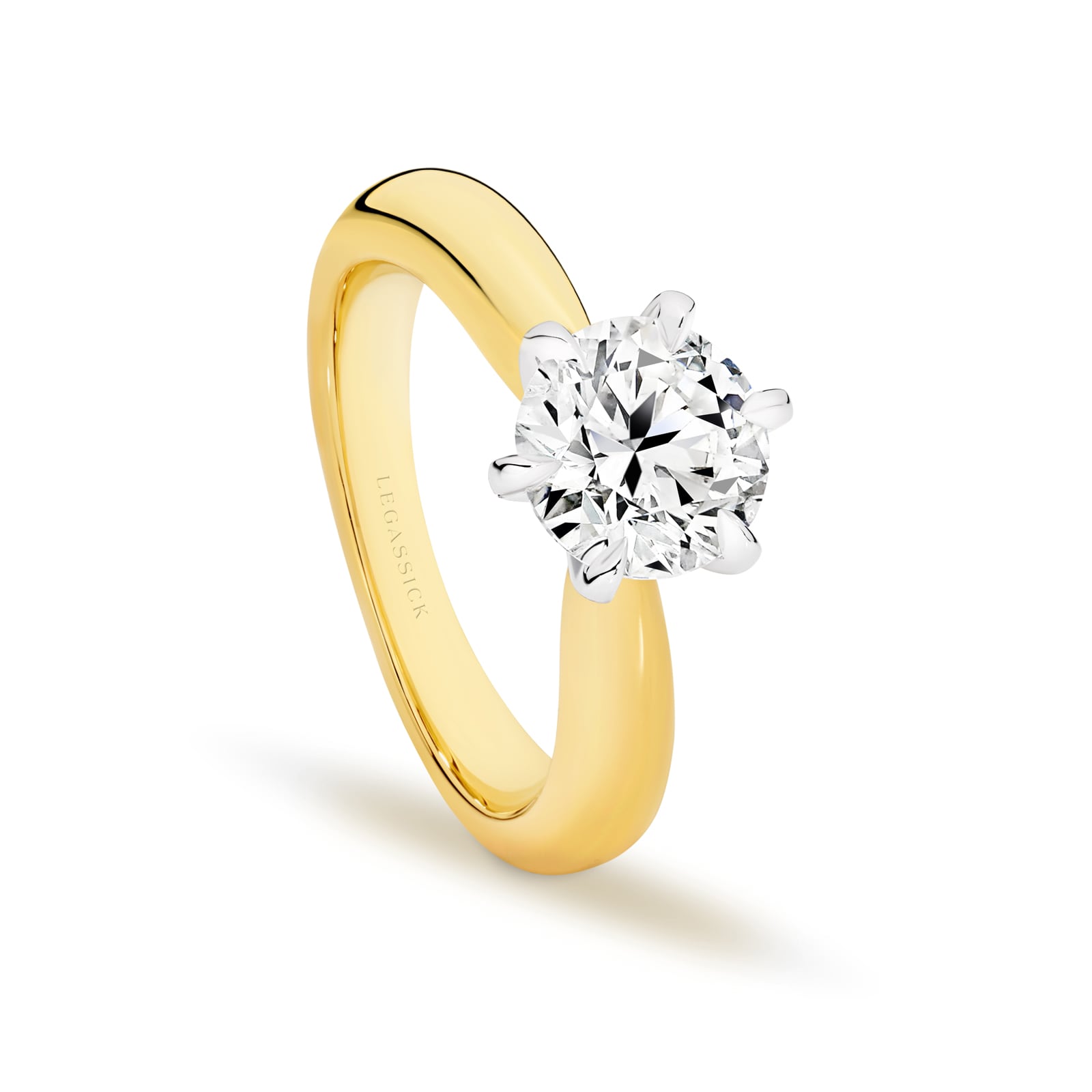 Marilyn is stunning 2.24 carat round brilliant cut solitaire diamond ring. She was designed and handcrafted by LeGassick's Master Jewellers, Gold Coast, Australia.