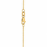 Millie... Lab Grown Diamond Letter M Pendant in Yellow Gold