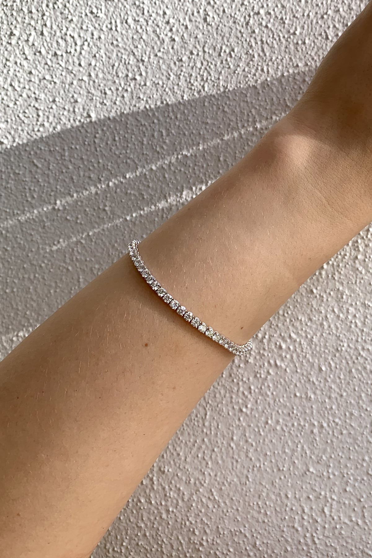 The Naomi Tennis Bracelet… 5.45 Carat Lab Created Diamond Tennis Bracelet In White Gold. Part of The Madison Collection and exclusive to LeGassick Jewellery.