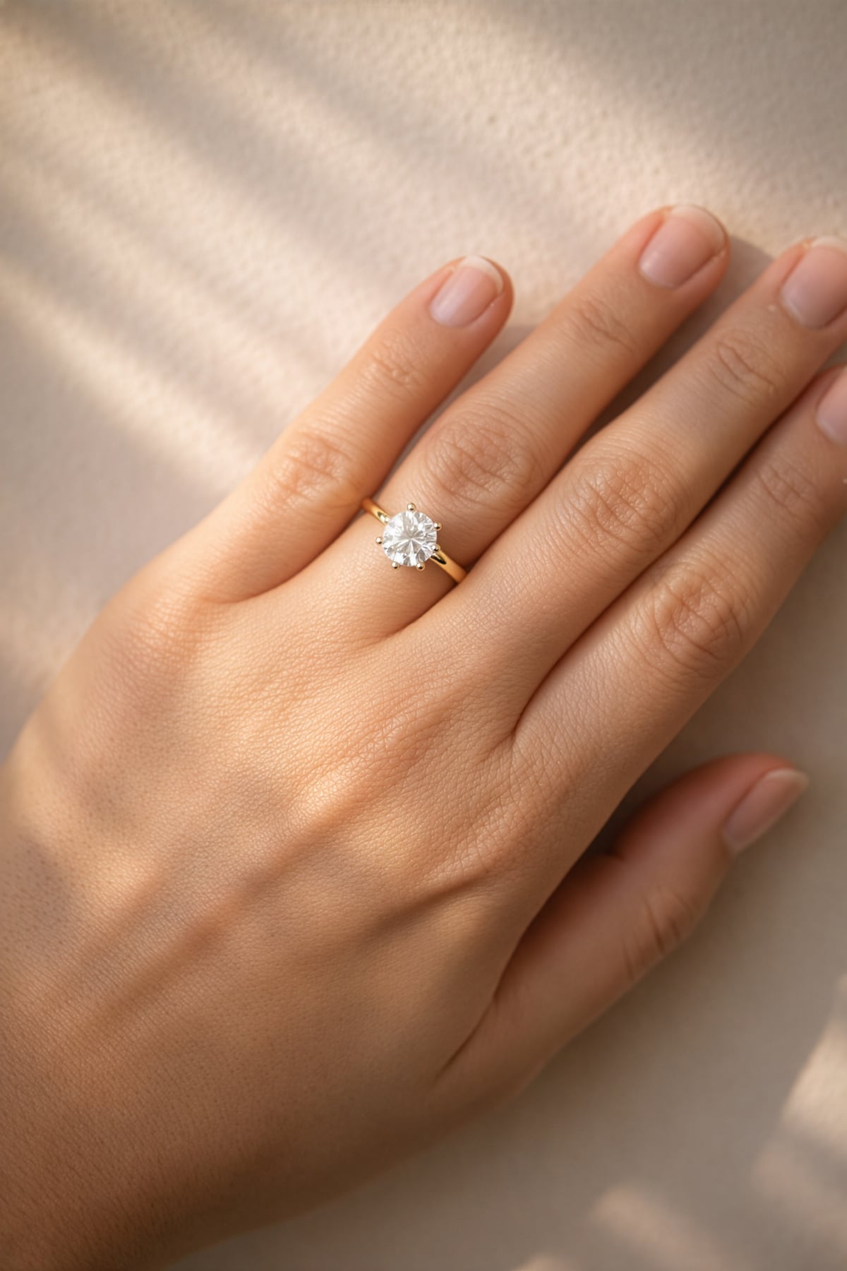 Nicole... Round Brilliant Cut Lab Grown Diamond Solitaire Ring