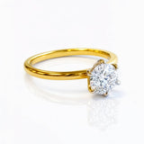 Nicole... Round Brilliant Cut Lab Grown Diamond Solitaire Ring