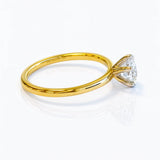 Nicole... Round Brilliant Cut Lab Grown Diamond Solitaire Ring