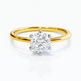 Nicole... Round Brilliant Cut Lab Grown Diamond Solitaire Ring