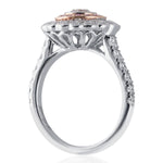 Pink & White Diamond Ring In White & Rose Gold from LeGassick Jewellery, Gold Coast, Australia.