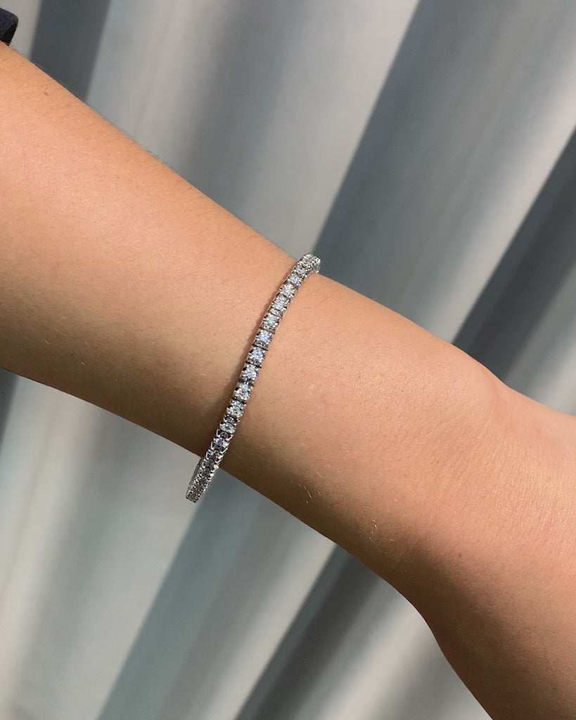 2 Carat Diamond Tennis Bracelet in 9ct White Gold available at LeGassick Diamonds and Jewellery Gold Coast, Australia.