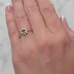 Mint Tourmaline & Diamond Dress Ring in 9ct Yellow Gold from LeGassick.