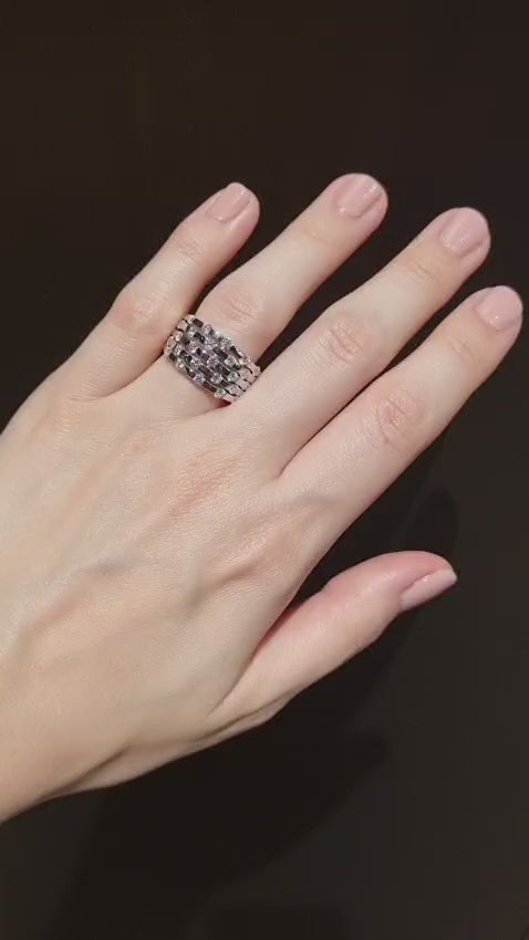 1.35 Carat Wide Diamond Dress Ring In White Gold from LeGassick Jewellery.